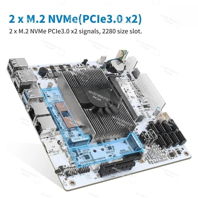 เมนบอร์ดมินิ ITX สีขาว M11 NAS - Mini Itx Dual 2.5G Nas Motherboard บทวิจารณ์และราคา