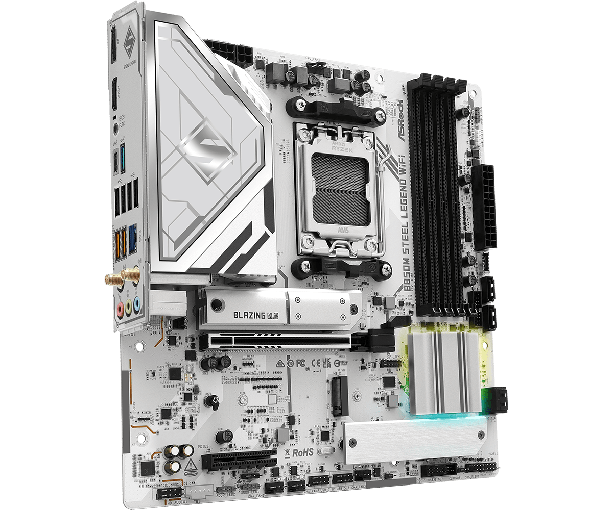    เมนบอร์ด ASROCK B850M STEE - Am5 Micro Atx Pcie 5.0 Motherboard บทวิจารณ์และราคา